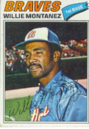 1977 Topps Baseball Cards      410     Willie Montanez